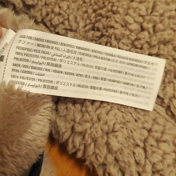 Abercrombie & Fitch light brown teddy half zip pullover sweater. Cozy. Size L. - Picture 7 of 12